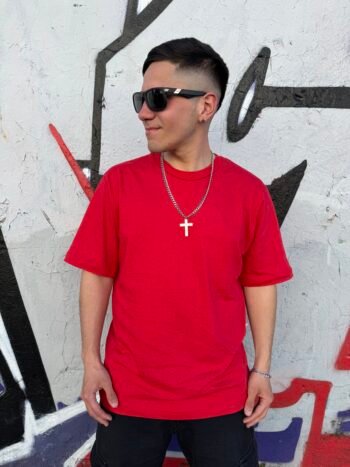 Remera basic oversize Roja