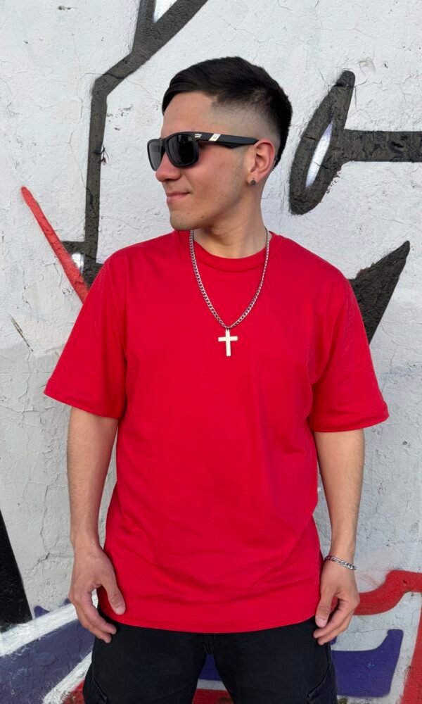 Remera basic oversize Roja