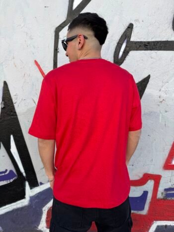 Remera basic oversize Roja - Imagen 2
