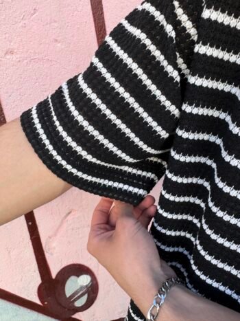 Remera crochet Negra - Imagen 2