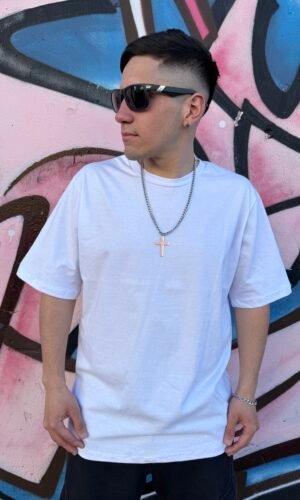 Remera basic oversize Blanca