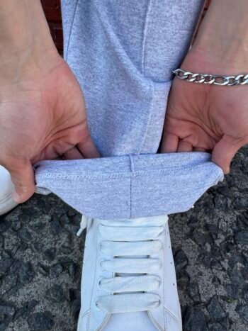 Jogging rustico linea gris melange - Imagen 4