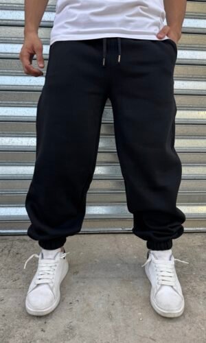 Jogger algodon frisado Black