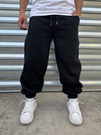 Jogger algodon frisado Black