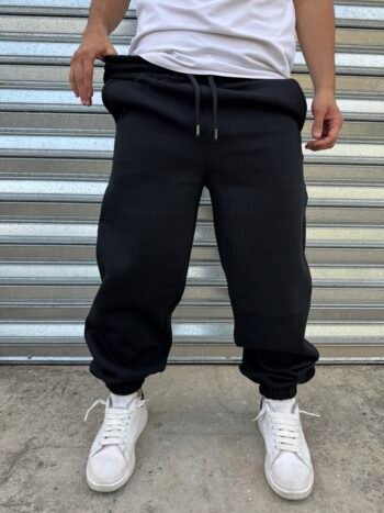 Jogger algodon frisado Black - Imagen 3