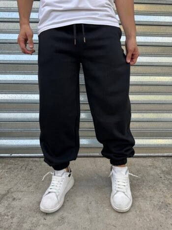 Jogger algodon frisado Black - Imagen 2