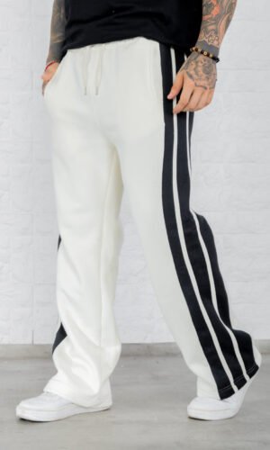 Jogging Frisado white tira gruesa