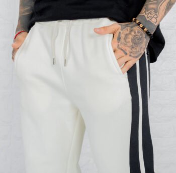 Jogging Frisado white tira gruesa - Imagen 3
