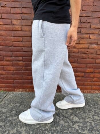 Jogging frisado linea gris melange - Imagen 2