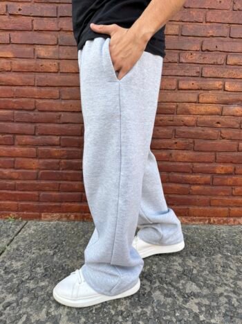 Jogging frisado linea gris melange - Imagen 3