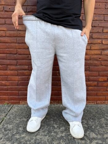 Jogging frisado linea gris melange - Imagen 5