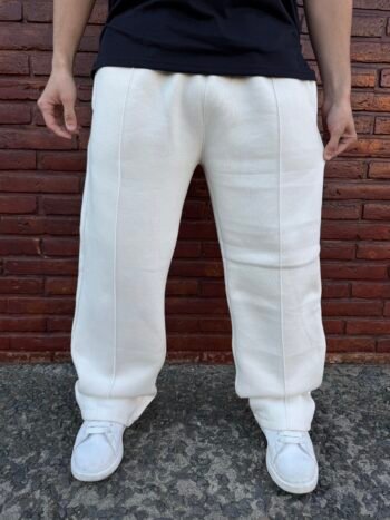 Jogging frisado linea crema - Imagen 2