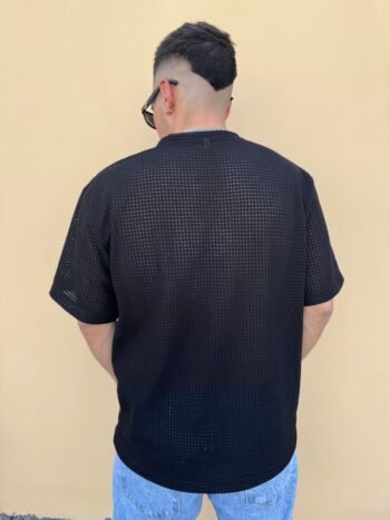 Remera crochet basica Negra - Imagen 4