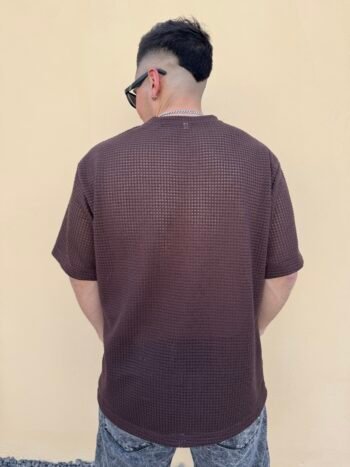 Remera crochet basica Chocolate - Imagen 3