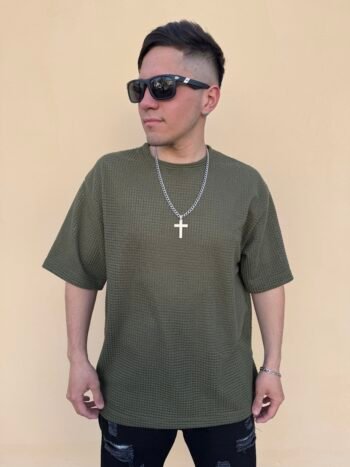 Remera crochet basica Verde