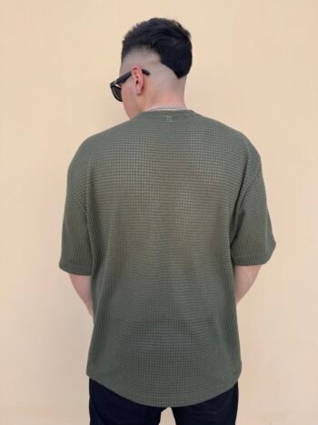 Remera crochet basica Verde - Imagen 3