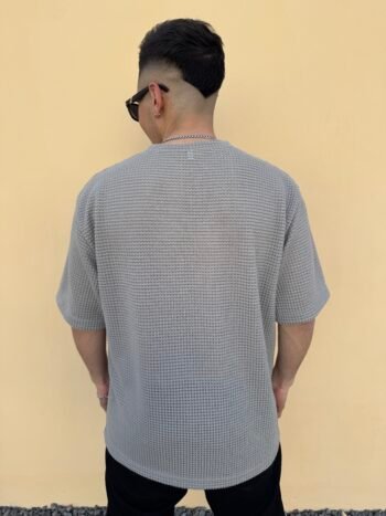 Remera crochet basica Gris - Imagen 3