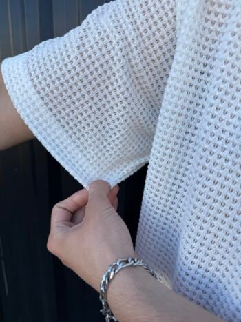 Remera crochet basica Blanca - Imagen 2