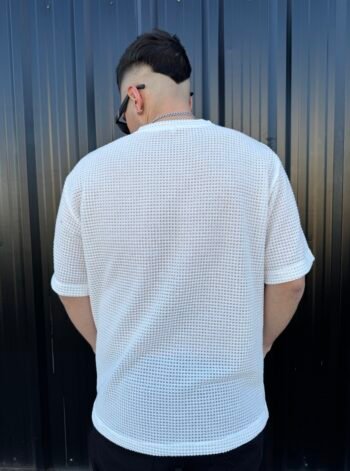 Remera crochet basica Blanca - Imagen 3