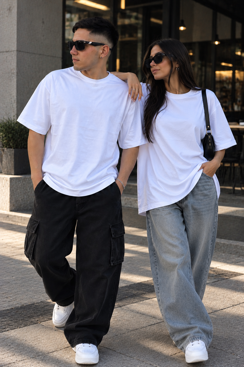 Remera basic oversize Blanca - Imagen 2