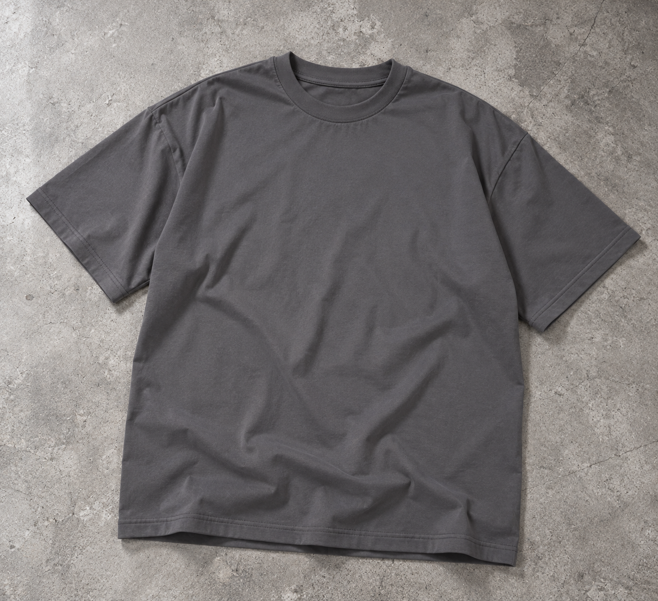 Remera basic oversize Gris topo - Imagen 5