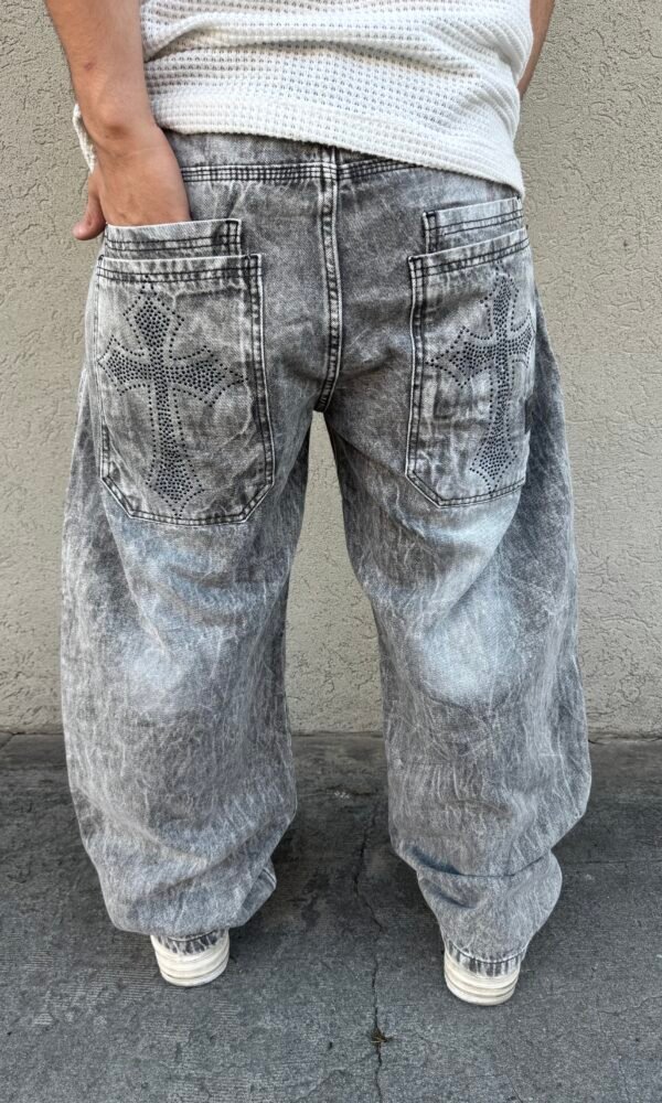 Jean Extra Baggy grey cruz