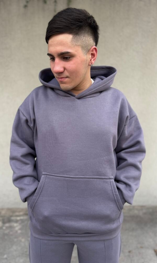 Buzo oversize gris topo