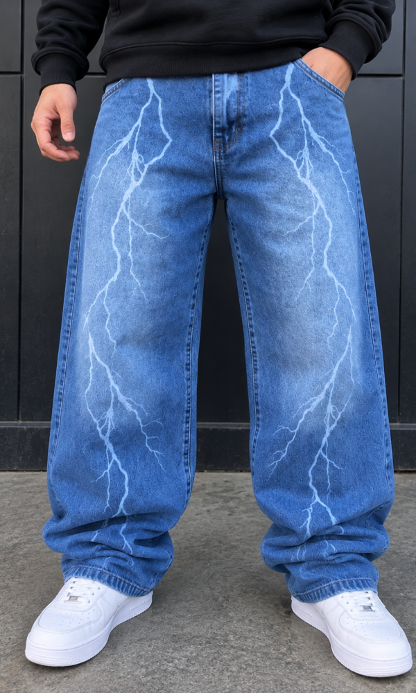 Jean baggy trueno blue