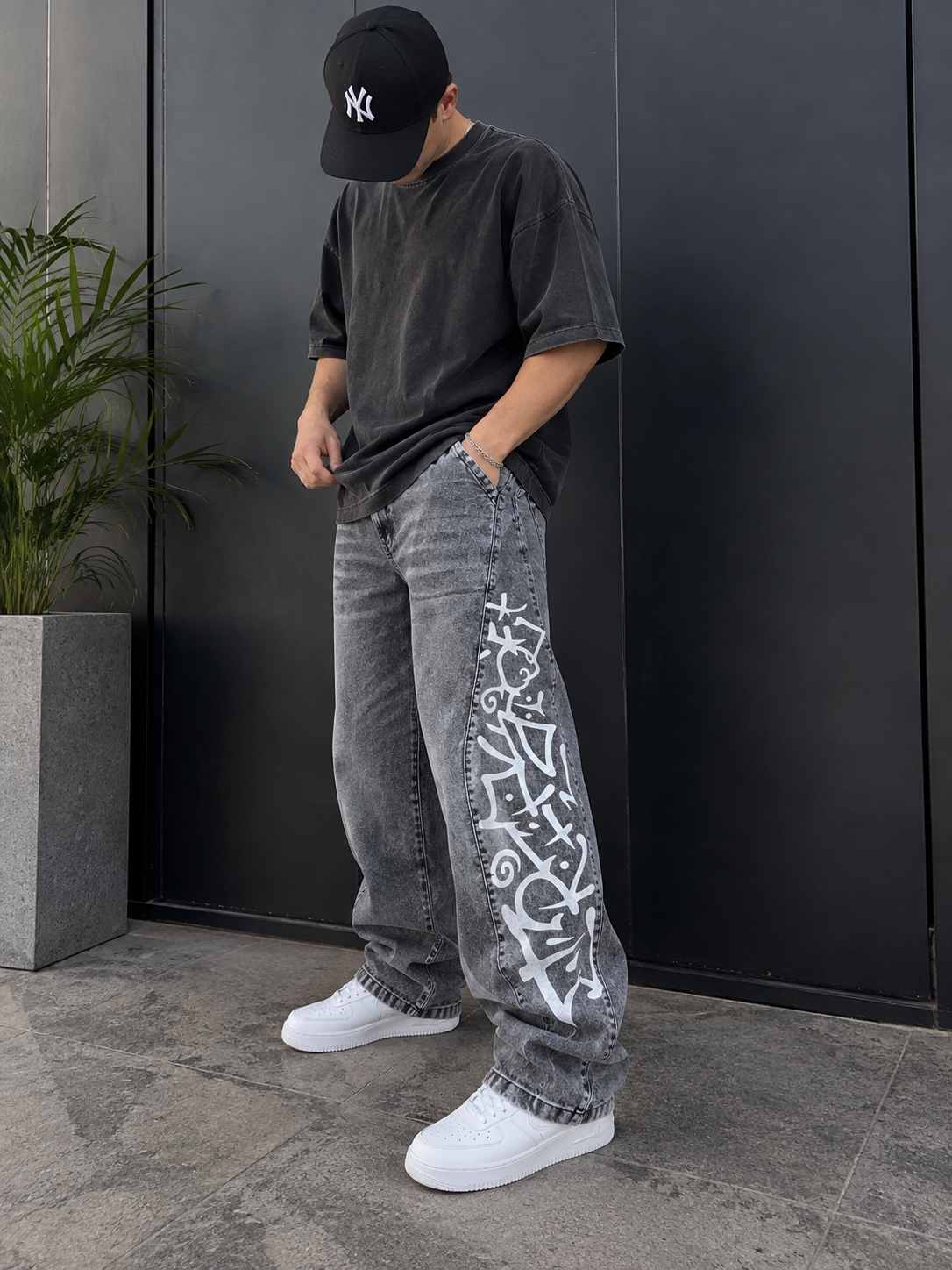 Jean baggy Japon gris - Imagen 7