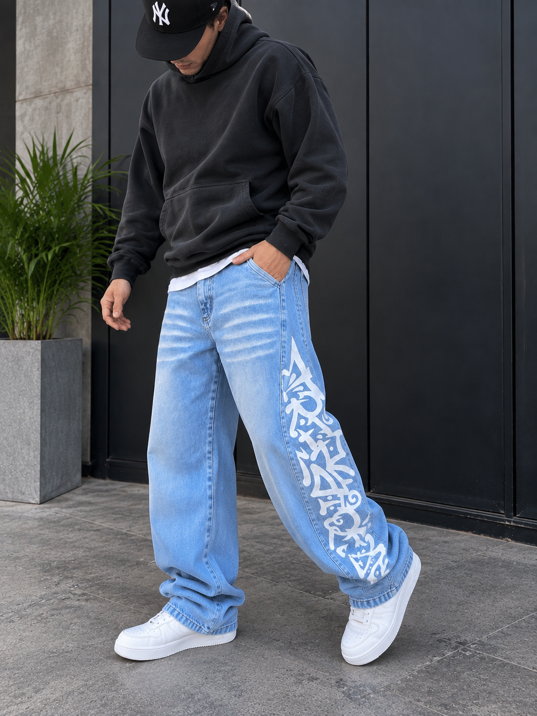 Jean baggy Japon celeste - Imagen 2