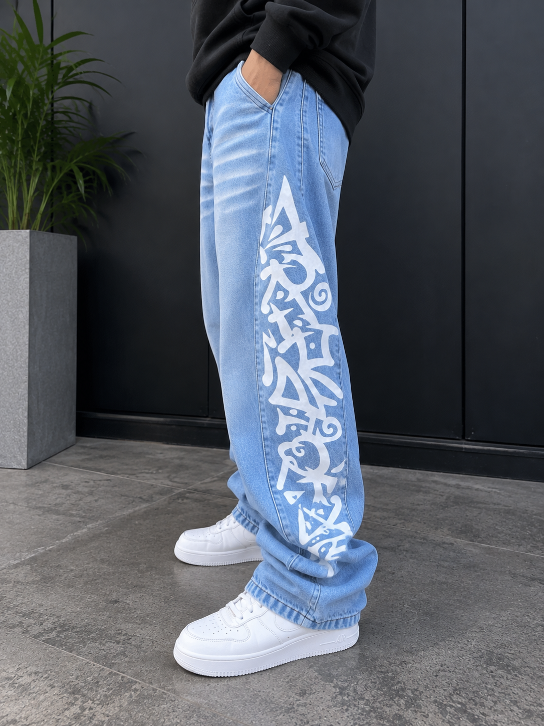 Jean baggy Japon celeste - Imagen 3