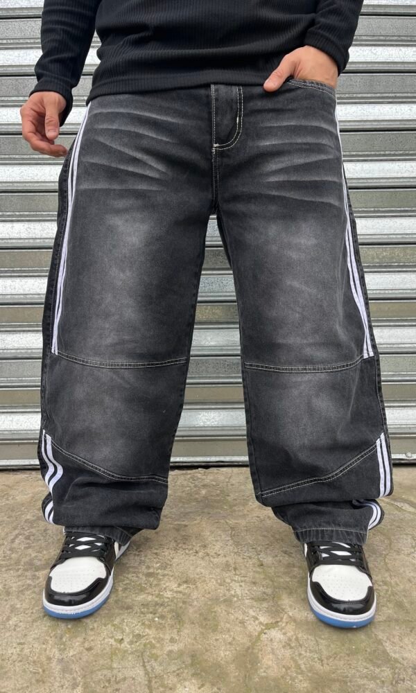 Jean Extra Baggy grey lineas