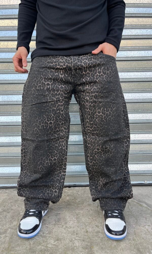Jean baggy Animal print