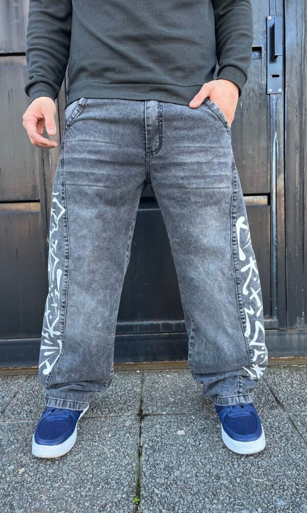 Jean baggy Japon gris